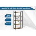 Ver imagem 2 de Estante Livreiro de Escritório Industrial Alta Li006 Aço C/ 5 Prateleiras 72x152cm Canela/branco