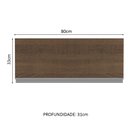 Ver imagem 2 de Armário Aéreo Madesa Glamy 80 cm 1 Porta Suspensa Rustic Cor:Rustic