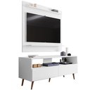Ver imagem 1 de Rack para Sala de Estar Serena com Painel para Tv Gaby M05 Branco - Inoviza