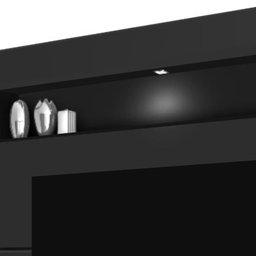 Painel Com Luzes Led Para Tv Até 55 Polegadas Monterrey 160 Preto - 2 Painel Com Luzes Led Para Tv Até 55 Polegadas Monterrey 160 Preto - 2