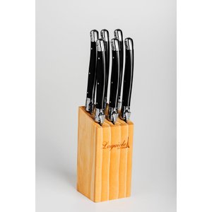 Conjunto de 6 Facas Laguiole La Tour Luxo - Preto