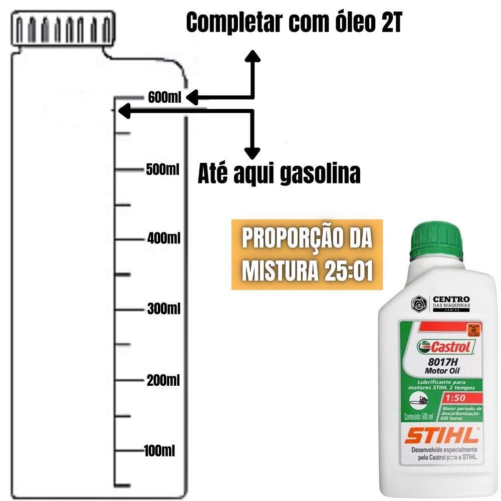 Derriçadeira á Gasolina 2T Kawashima com Haste Longa e Garra Simples + Óleo Castrol Stihl - 2