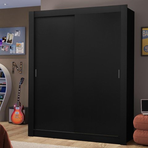 Guarda-roupa Solteiro Madesa Dallas 2 Portas de Correr 2 Gavetas