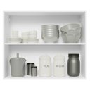 Ver imagem 4 de Armário de Cozinha Aéreo 100% MDF 80 cm 2 Portas Branco/Preto Acordes Madesa