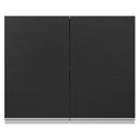 Ver imagem 6 de Armário de Cozinha Aéreo 100% MDF 80 cm 2 Portas Branco/Preto Acordes Madesa