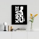 Ver imagem 2 de Quadro Decorativo Karatê Preto E branco 45x34cm - com Vidro:madeira Preta
