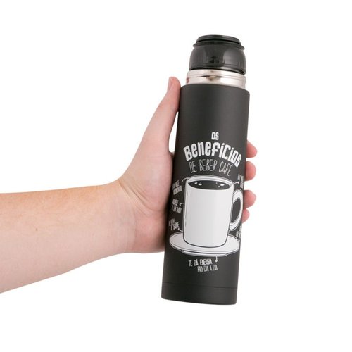 garrafa térmica café com botão 500ml