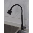 Ver imagem 5 de Torneira Preto Fosco Cozinha Flexível Água Fria 1/4 Gourmet