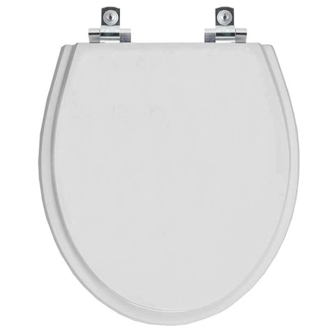Assento Sanitário com Fechamento Lento Ritz Cinza Real para Vaso Deca