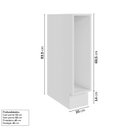Ver imagem 4 de Balcão Porta Tempero Planejado 20cm sem Tampo Arizona CabeCasa MadeiraOriginals Branco