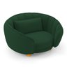 Mini Cama Poltrona Pet Lary Baby para Cachorro Veludo Verde - Desk Design - 5