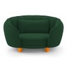 Mini Cama Poltrona Pet Lary Baby para Cachorro Veludo Verde - Desk Design - 2