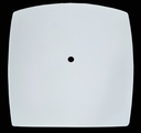Ver imagem 1 de Vidro Curvo Quadrado Fosco 25cm P/ Plafons C/ Furo de 10mm
