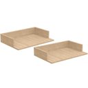 Ver imagem 1 de Kit 02 Suportes Suspensos para Micro-ondas Forno 60x40 Cm Class L03 Amadeirado - Lyam