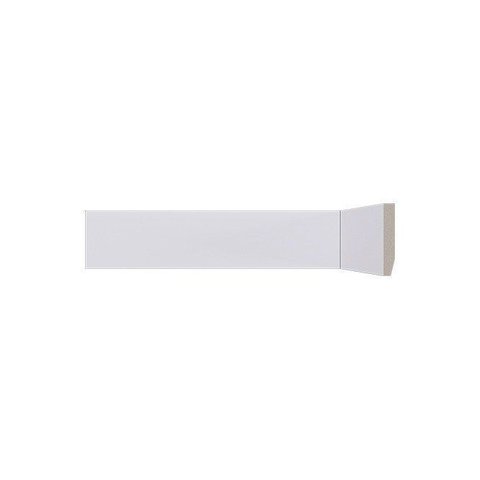 Rodapé de Poliestireno LEV51 Branco 05cm Santa Luzia