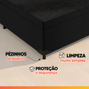 Ver imagem 7 de Cama Box com Baú Casal So1clique Suede Preto