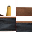 Ver imagem 7 de Puff Sala Damon Multiuso Corino Marrom Pés Palito Castanho