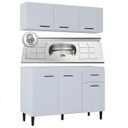 Ver imagem 2 de Armário de Cozinha CP01 com Pia Inox Classic P11 Branco - Mpozenato