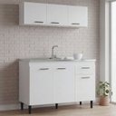 Ver imagem 1 de Armário de Cozinha CP01 com Pia Inox Classic P11 Branco - Mpozenato