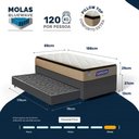 Ver imagem 4 de Cama Box com Colchão Gazin de Molas Ensacadas Pillow Top Air Pro + Auxiliar de Espuma Solteiro 88cm