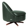 Kit 2 Poltronas Sala de Estar Giulio Base de Ferro Giratória Pu Verde G92 - Gran Belo - 7