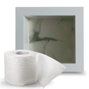 Ver imagem 2 de Porta Papel Higiênico em Porcelanato Branco Carrara - Lomina