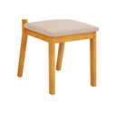 Ver imagem 7 de Conjunto: Mesa de Cozinha Hera C/ Tampo Madeirado C/ Vidro Reto 120x90cm e 4 Cadeiras Talia Cedro/