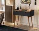 Ver imagem 1 de Aparador Buffet Andressa 2 Portas Cor Freijó / Preto - Comprar Moveis em Casa