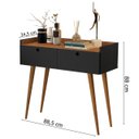 Ver imagem 2 de Aparador Buffet Andressa 2 Portas Cor Freijó / Preto - Comprar Moveis em Casa