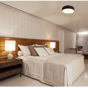 Ver imagem 2 de Plafon Ibiza Preto 3 Lampadas Tualux