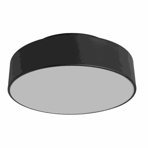 Plafon Ibiza Preto 3 Lampadas Tualux
