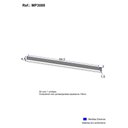 Ver imagem 3 de Puxador 59,2cm para Armário Cozinha Aéreo de Canto 90cm Veneza Multimóveis Mp3088 Preto