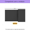 Ver imagem 2 de Puxador 59,2cm para Armário Cozinha Aéreo de Canto 90cm Veneza Multimóveis Mp3088 Preto