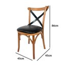 Ver imagem 5 de 4 Cadeiras Katrina Estofada Quarto Decorativa Sofisticada Laca Feito a Mão Moderna Retro Rústico