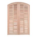 Ver imagem 3 de Porta Balcão de Abrir / Abrir em Arco de Madeira Eucalipto Bat 10 Cm Copa Verde Madeiras - 215ax100l