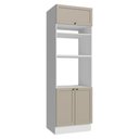 Ver imagem 1 de Torre Quente 70 cm 3 Portas Branco-Crema Vik Madesa Branco-Crema