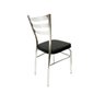 Kit 2 Cadeiras de Cozinha com Reforço Cromada Assento Grosso Preto - Poltronas do Sul - 5