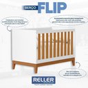 Ver imagem 3 de Berço Americano Flip Branco Acetinado Savana - Reller