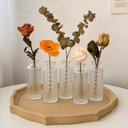 Ver imagem 3 de Kit 6 Vasos Sortidos 13,5cm Vidro Lyor Decoração Eventos Arranjo Flores Mesa Posta Restaurante