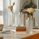Ver imagem 6 de Kit 6 Vasos Sortidos 13,5cm Vidro Lyor Decoração Eventos Arranjo Flores Mesa Posta Restaurante