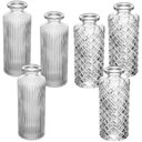 Ver imagem 4 de Kit 6 Vasos Sortidos 13,5cm Vidro Lyor Decoração Eventos Arranjo Flores Mesa Posta Restaurante
