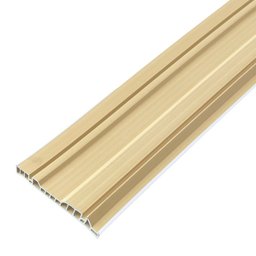 Rodapé de Pvc Spot Pisos Frisado Branco 15cm X 15mm X 2,20m - 2