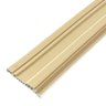 Rodapé de Pvc Spot Pisos Frisado Branco 15cm X 15mm X 2,20m - 2
