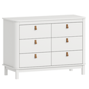 Ver imagem 4 de Cômoda Infantil MDF 6 gavetas Branco Fosco Linha Cromo Quater Móveis