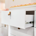 Ver imagem 2 de Cômoda Infantil MDF 6 gavetas Branco Fosco Linha Cromo Quater Móveis