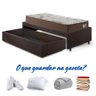 Base Box Cama Solteiro Sapateira Courino Linho Marrom e Colchão Relax Adorabile Ecoflex 88x188 - 12