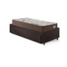 Base Box Cama Solteiro Sapateira Courino Linho Marrom e Colchão Relax Adorabile Ecoflex 88x188 - 7