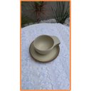 Ver imagem 2 de Xícara de Café em Cerâmica Linha Certa - Ateliê da Villa Creme