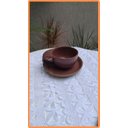 Ver imagem 3 de Xícara de Café em Cerâmica Linha Certa - Ateliê da Villa Creme