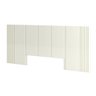 Cabeceira Decorativa Casal com Detalhes Ripados 100% Mdf 3,00m Tw185 Dalla Costa-off White - 2